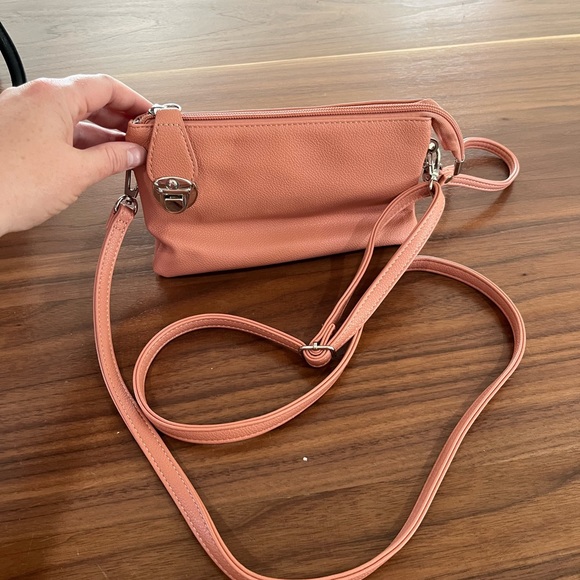 Pink purse/clutch used once. - Picture 2 of 3